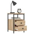 vidaXL Nočné stolíky 2 ks dub sonoma 34x35,5x50 cm kompozitné drevo