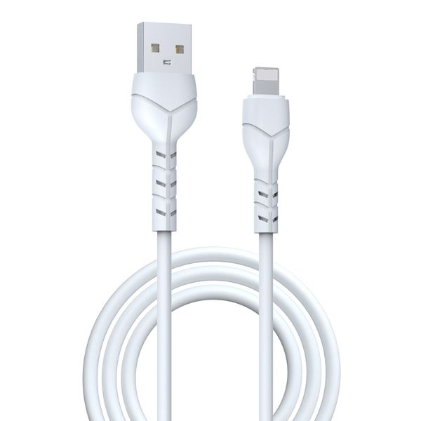 Kábel Devia Kintone EC143 USB - Lightning 1,0 m 2,1A biely