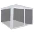 vidaXL Párty stan so 4 sieťkovanými bočnými stenami 3x3 m