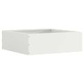 vidaXL Obrubník trávnika 6 ks 40 x 40 x 13 cm Oceľ Biela