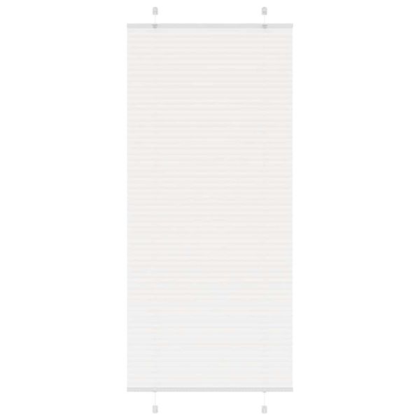 vidaXL plisovaná roleta biela 85x200 cm šírka látky 84,4 cm