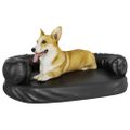 vidaXL Ergonomický penový matrac pre psa čierny 88x65 cm umelá koža