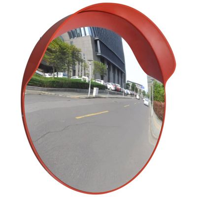 Konvexné dopravné zrkadlo, PC plast, oranžové 60 cm, do exteriéru