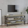 vidaXL TV skrinka dub sonoma 100x40x50 cm spracované drevo