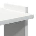 VidaXL Knižnica 3-poschodová biela 60x30x120 cm Konštrukcia dreva