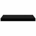 vidaXL Plávajúce nástenné police 4 ks, čierne 50x23,5x3,8 cm, MDF