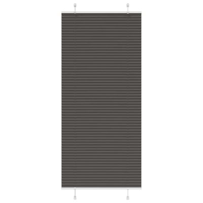 vidaXL plisovaná roleta čierna 90x200 cm Šírka látky 89,4 cm