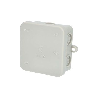 Krabička rozbočovacia FD 7 M, plastová, s nakladacím víkom, 7 x 2,5 mm2, na omietku, IP55