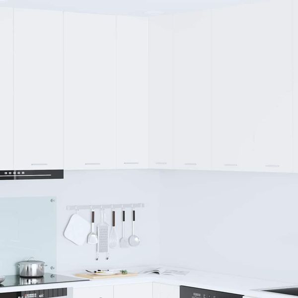 vidaXL Závesná skrinka Biela 57 x 57 x 100 cm Kompozitné drevo