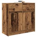 vidaXL Komoda so zásuvkou, staré drevo 80x34x76 cm, kompozitné drevo