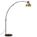 vidaXL Podlahová lampa 25 W starožitná mosadzná 150 cm E27