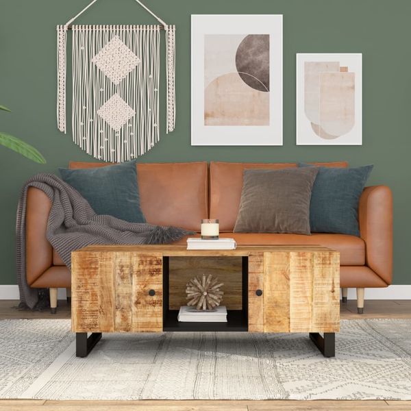vidaXL Konferenčný stolík 100x54x40 cm masívne mango, spracované drevo