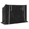 vidaXL Regál na krbové drevo s pláštenkou 151x60,5x110,5 cm