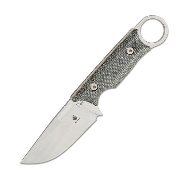 Kizer 1048A1 Cabox outdoorový nôž 8,5 cm, Stonewash, sivá, Micarta, puzdro Kydex