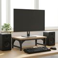 vidaXL Stojan na monitor Dub artisan 37 x 23 x 14 cm Kompozitné drevo