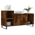 vidaXL TV skrinka dymový dub 100x35x55 cm spracované drevo