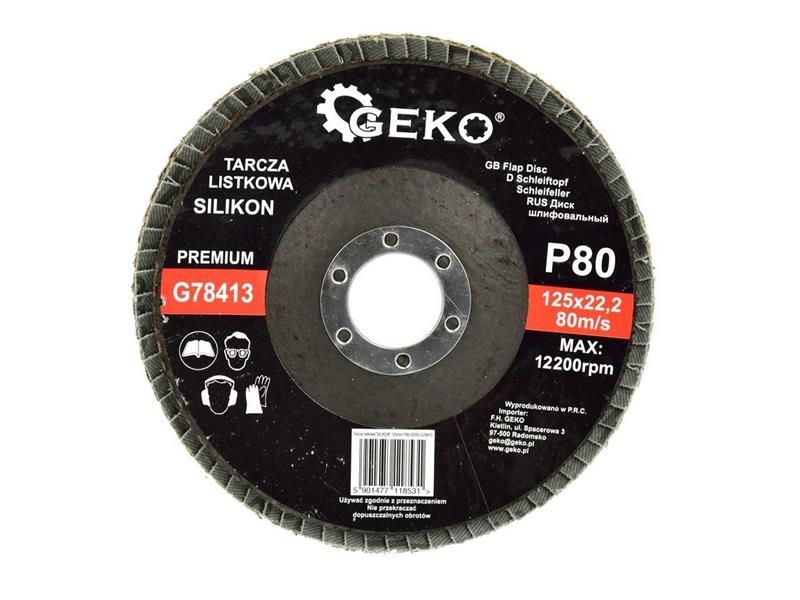Lamelový kotúč 125mm, P80 GEKO