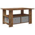 vidaXL Konferenčný stolík Staré drevo 77 x 55 x 42 cm Kompozitné drevo