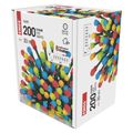 LED vianočný cherry reťaz – guľôčky, 20 m, vonkajší aj vnútorný, multicolor, programy