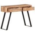vidaXL Konzolový stolík 100x35x76 cm akáciový masív s prirodzenými okrajmi