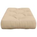 vidaXL Vankúš na paletu VIANEN 100% polyester Krémová 120 x 50 x 12 cm
