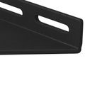 vidaXL Rohový držiak 2 Čierna 138,5 x 50,5 x 16 mm Železo