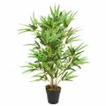 vidaXL Umelý bambusový strom 368 listov 80 cm zelený
