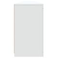 vidaXL Komoda s LED svetlami biela 283x37x67 cm