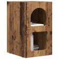 vidaXL Nočný stolík ELST 2 ks Staré drevo 29,5 x 33,5 x 50 cm