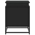 vidaXL Úložný box s vekom čierny 60x40x51,5 cm kompozitné drevo
