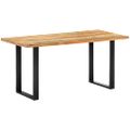vidaXL Jedálenský stôl 160x80x75 cm, recyklovaný masív