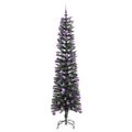 vidaXL Umelý vianočný stromček Zelená 180 cm PVC, plast a oceľ