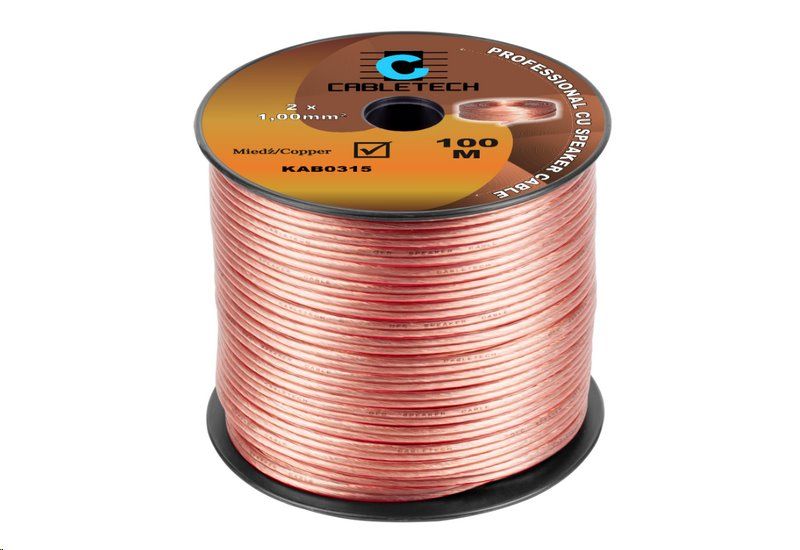 Kábel dvojlinka Cabletech KAB0315 2x 1,0 mm prehľadná CU