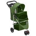 vidaXL Skladací kočík pre psa zelený 80x46x98 cm oxfordská tkanina