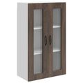 vidaXL Dvierka na umývačku Kalmar Hnedý dub 60 x 31 x 100 cm