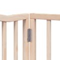 vidaXL Brána pre psa s dverami sklad. 6 panelov 480 cm topoľové drevo