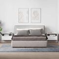 vidaXL Nástenné nočné stolíky 2 ks biele 45x26x28,5 cm