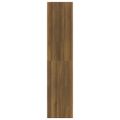 vidaXL Knižnica/deliaca stena hnedý dub 40x30x135 cm