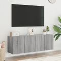 vidaXL TV skrinky nástenné 2 ks sivé sonoma 60x30x41 cm