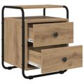 vidaXL Nočný stolík Dub artisan Kompozitné drevo
