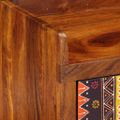 vidaXL Lavička na topánky so zásuvkou Medová hnedá 100 x 35 x 45 cm
