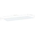 vidaXL Prídavné police 4 ks, biele 100x40x1,5 cm, kompozitné drevo