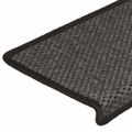 vidaXL Samolepiace nášľapy na schody vzhľad sisalu 15 ks 65x21x4 cm