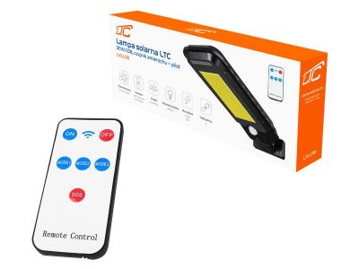 Vonkajšie solárne LED osvetlenie LTC LXLL118, 30W COB, 2000lm, 2400mAh, PIR Vonkajšie solárne LED osvetlenie LTC LXLL118, 30W COB, 2000lm, 2400mAh, PIR