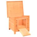 vidaXL Domček pre mačku, borovicový a jedľový masív 50x46x43,5 cm