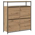 vidaXL Skriňa na topánky 100 x 34 x 112 cm Kompozitné drevo