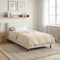 vidaXL Prikrývka na celý rok 140 x 220 cm 4 ročné obdobia Krémová