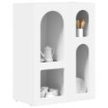 vidaXL Servírovacia skriňa ELST Biela 59 x 35 x 80.5 cm