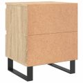 vidaXL Nočné stolíky 2 ks dub sonoma 40x35x50 cm kompozitné drevo