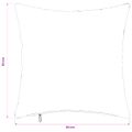 vidaXL Poťah na podložku 6 pcs HEERLEN Čierna 30 x 30 cm Flanel